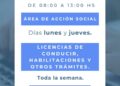 La municipalidad de Buena Esperanza informó horarios de atenciói del área social