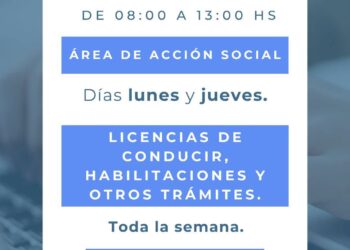 La municipalidad de Buena Esperanza informó horarios de atenciói del área social