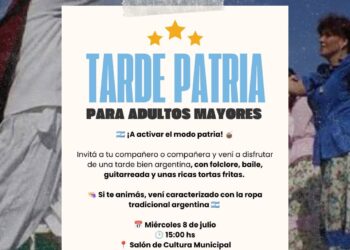 Buena Esperanza: Invitan a los adultos mayores a vivir una tarde patriótica con música, baile y tradiciones