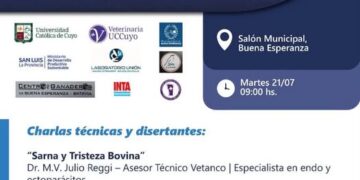 Buena Esperanza será sede de una jornada sobre sanidad bovina y manejo de enfermedades