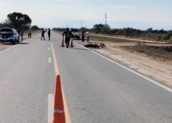 Un motociclista resultó herido tras un accidente de tránsito en la ruta nacional 79; el alcotest arrojó resultado positivo