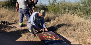 Ejecutaron tareas de mantenimiento en los diques Los Manantiales y Saladillo