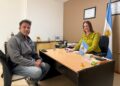 La intendente Sofía Larroudé recibió al presidente del Grupo Tigonbu para fortalecer el desarrollo productivo de Buena Esperanza