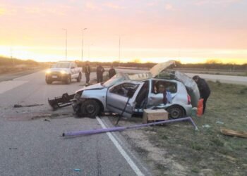 Jarilla: un automóvil protagonizó un siniestro vial en la Autopista de las Serranías Puntanas