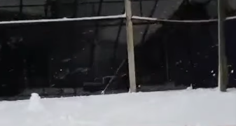 Se derrumbó el techo de una cancha de pádel en La Toma