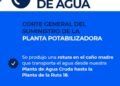 Potrero de los Funes: MPORTANTE: ROTURA DE CAÑO MADRE