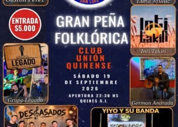 Gran peña folclórica en Quines este sábado