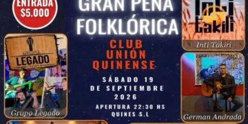 Gran peña folclórica en Quines este sábado