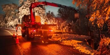 Situación líneas eléctricas luego de la gran caída de nieve en varias localidades