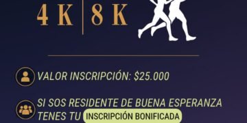 No te olvides. Llega la Maratón 4K y 8K a Buena Esperanza!